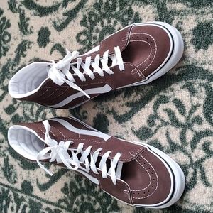 Vans high tops, brown, size 8 women's/6.5 Men's